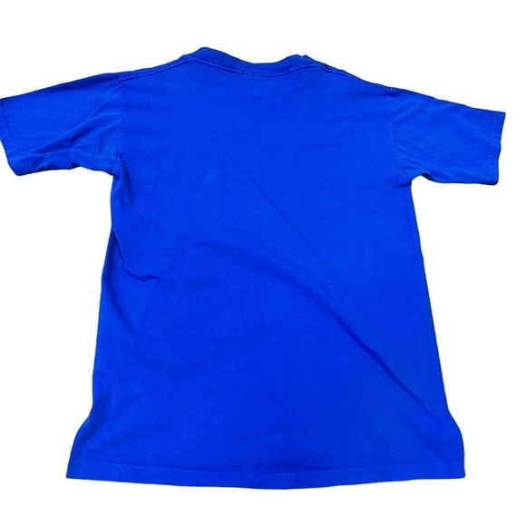 Vintage Diadora Tennis Tee Shirt Blue Medium Flushing Meadow 1992 - Picture 2 of 11